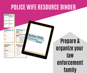 Police Wife Resource Binder