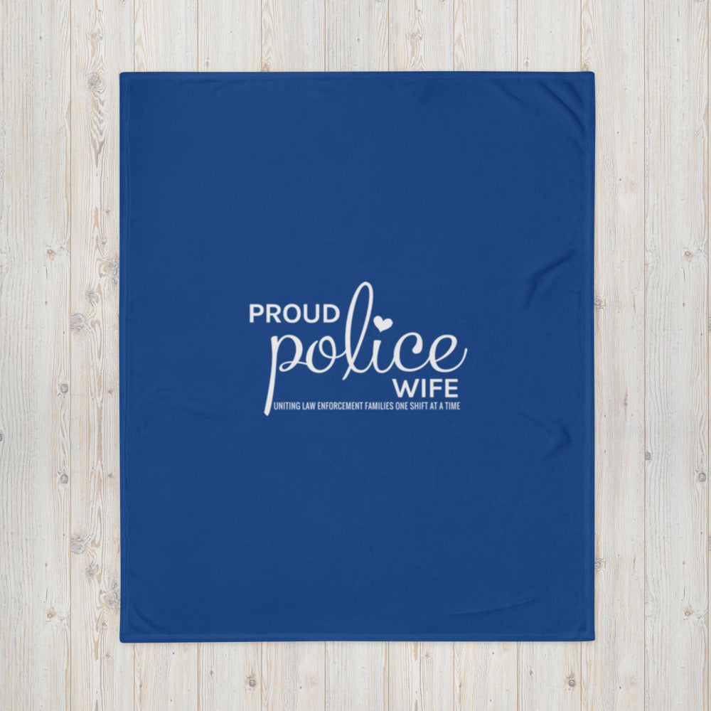 Proud Police Wife Throw Blanket